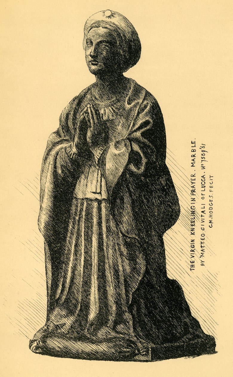 Zvěstování Panny Marie, mramorová socha, 1519, 1881. od Charles Martin Hodges