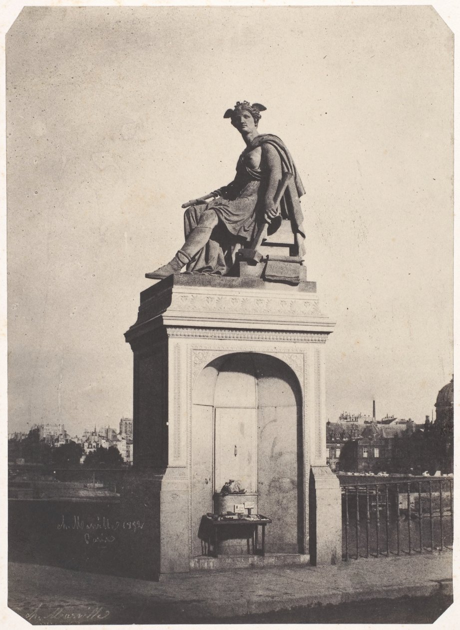[Alegorická průmyslová socha, Pont du Carrousel], 1852. od Charles Marville