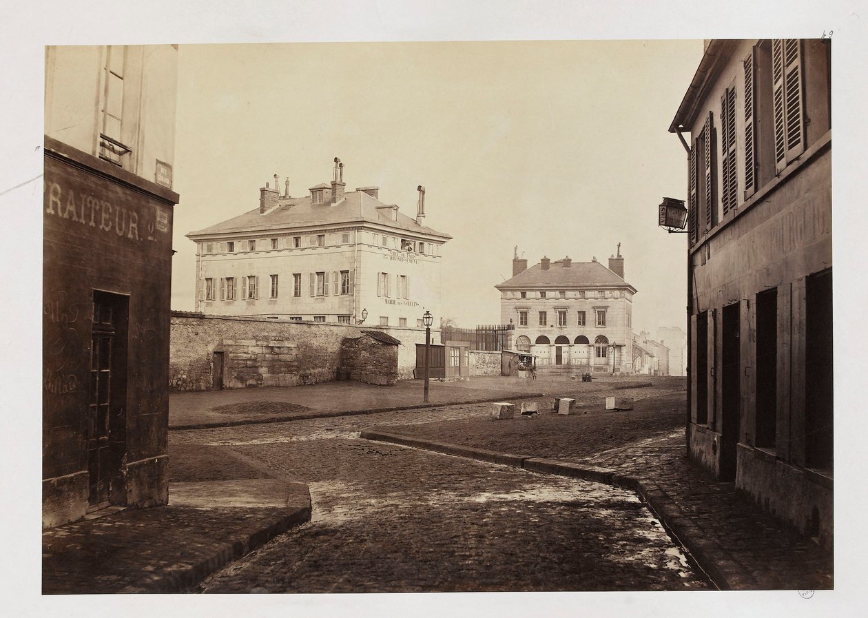 Barriere dItalie, z rue Gerard, Paříž, 1858-78 od Charles Marville