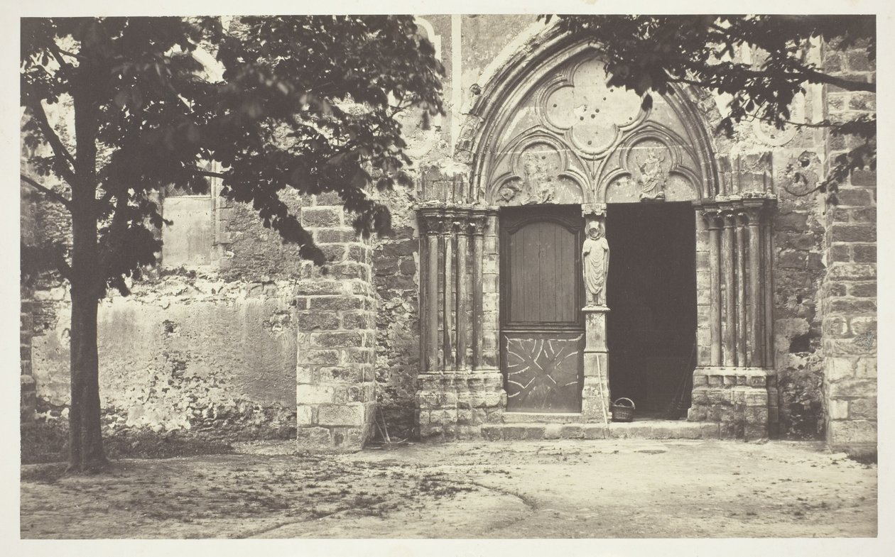 Church of Villeneuve le Comte, Seine-et-Marne (Kostel Villeneuve le Comte, Seine-et-Marne) od Charles Marville