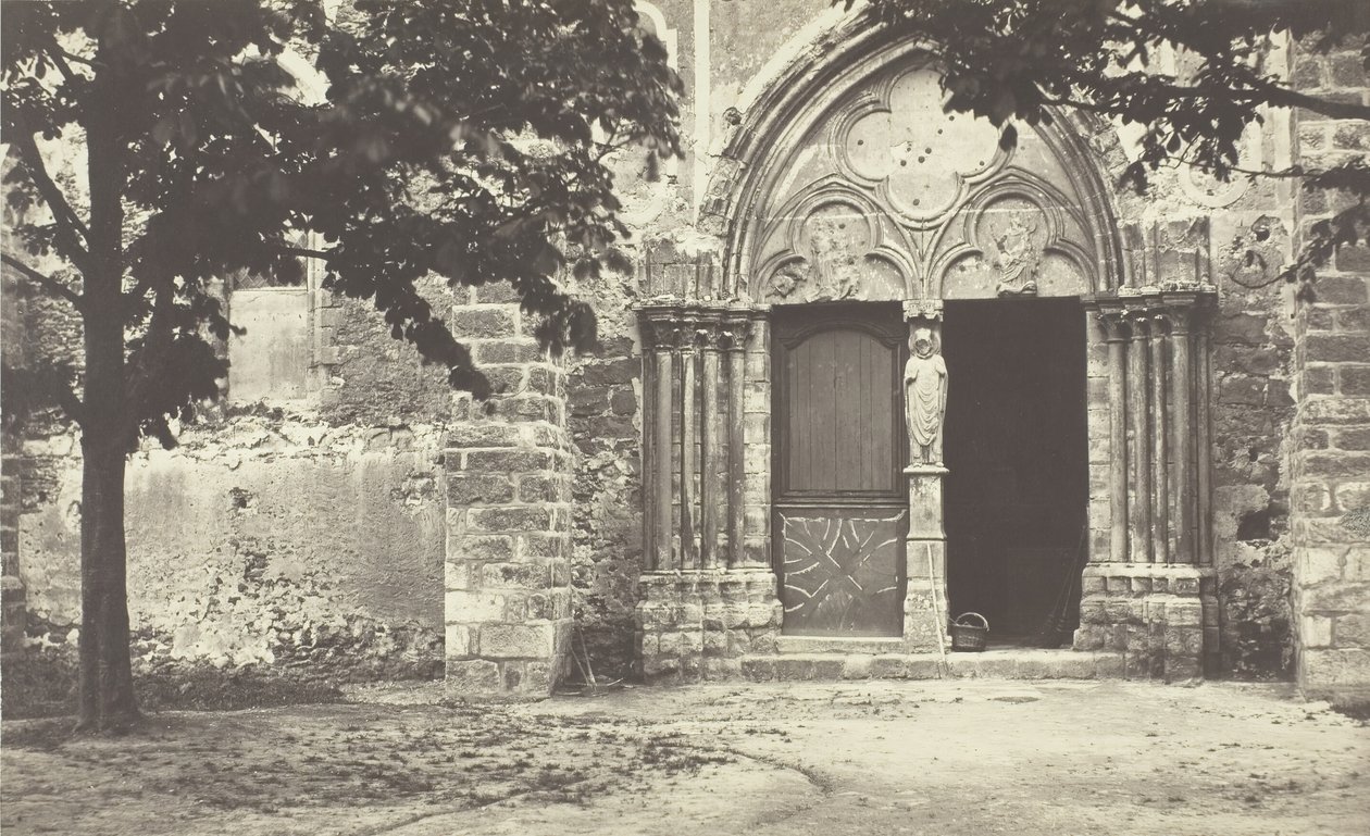 Kostel Villeneuve le Comte, Seine-et-Marne Kostel Villeneuve le Comte, Seine-et-Marne, 1862. od Charles Marville