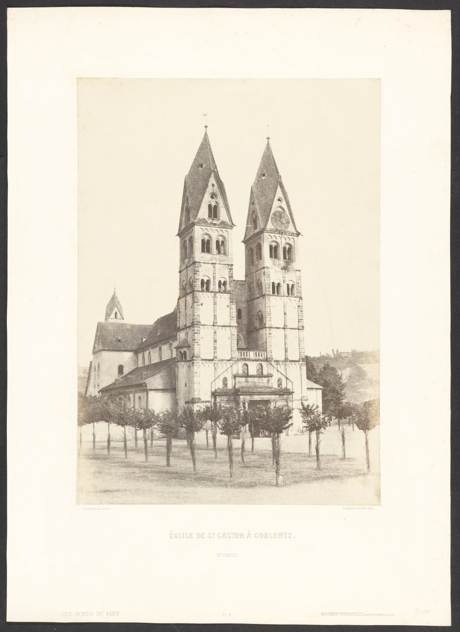 Kostel svatého Castora v Coblentzu od Charles Marville