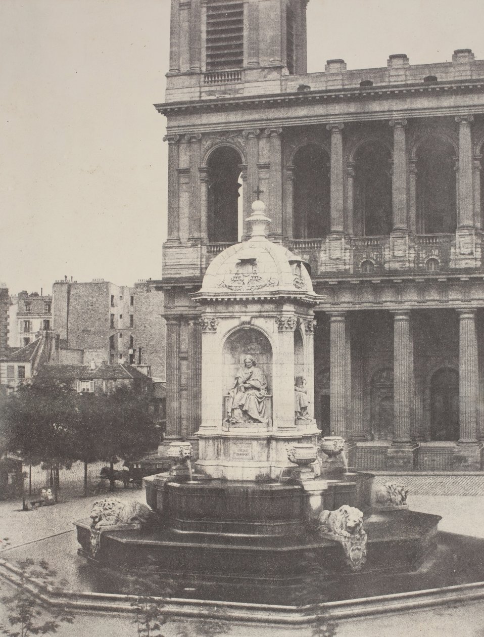 Kašna u sv. Sulpice, 1851. od Charles Marville