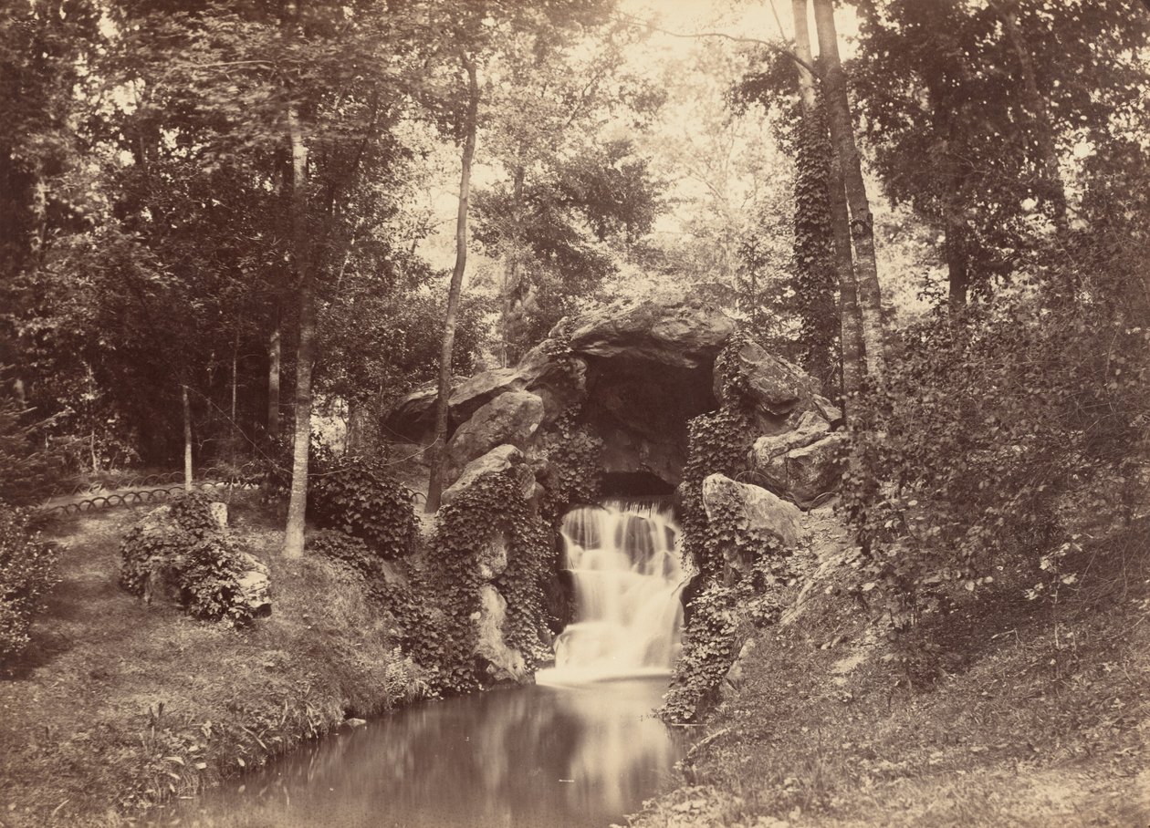 Grotta, Mare aux Biches, Bois de Boulogne, 1858-1860 (foto) od Charles Marville
