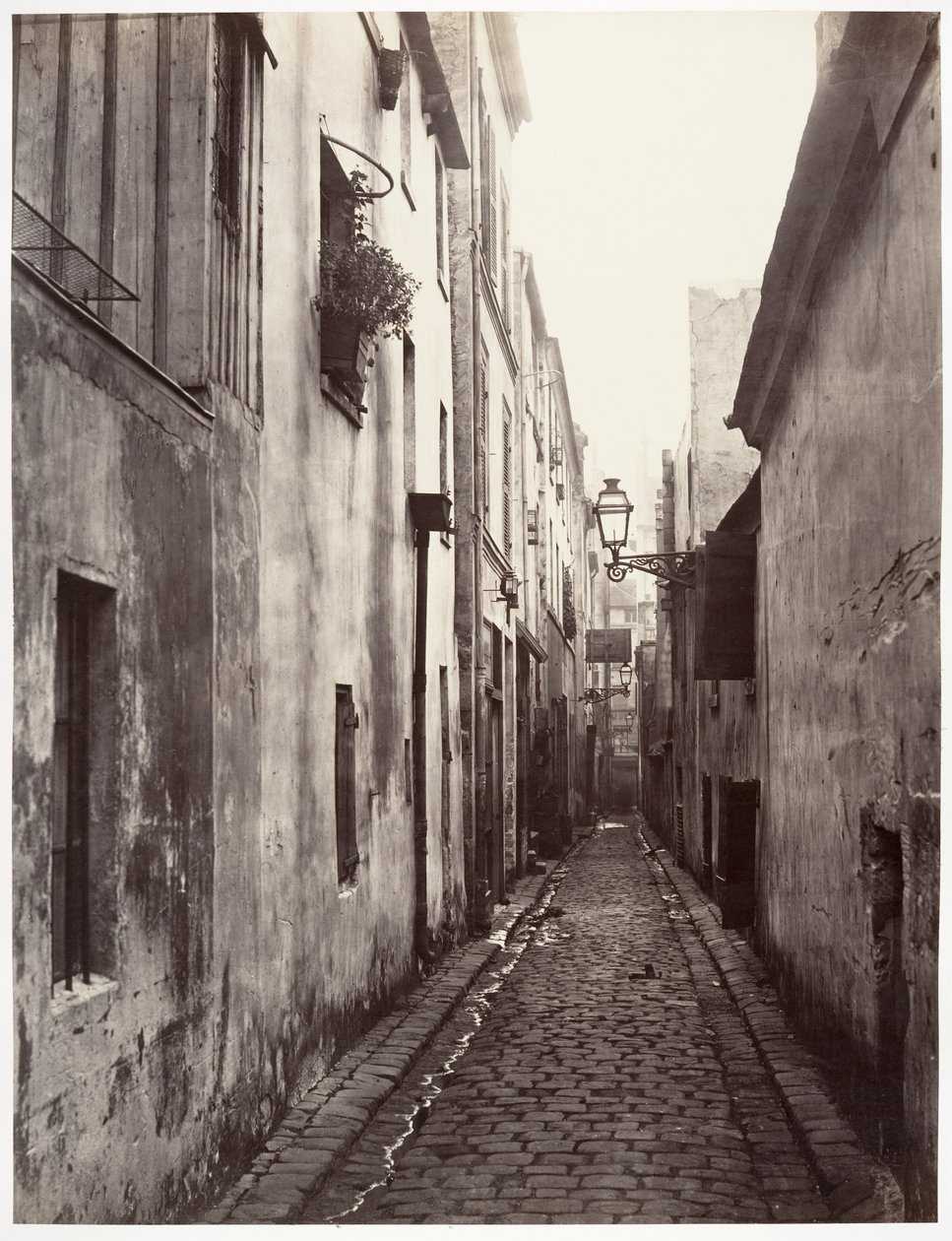Slepá ulice Briare (v čtvrti Cité Coquenard) od Charles Marville
