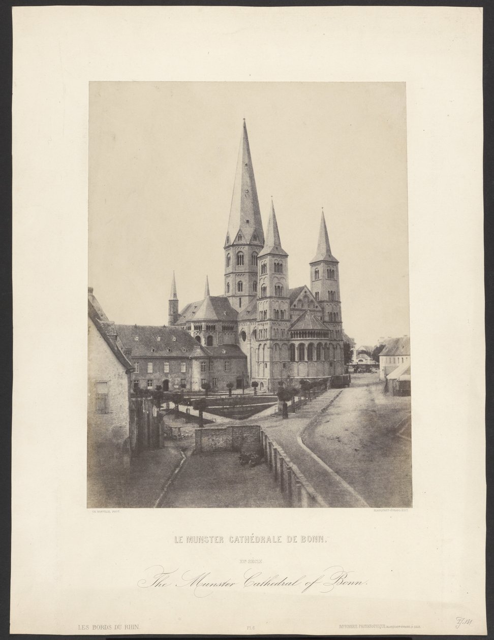 Le Munster Cathédrale de Bonn. / The Munster Cathedral of Bonn. od Charles Marville