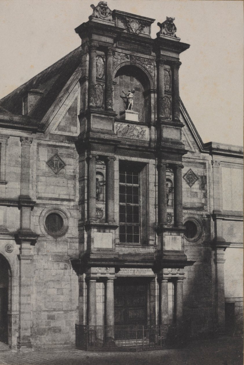 Portico of the Château dAnet, nyní na Ecole des Beaux-Arts, Paříž, 1851. od Charles Marville