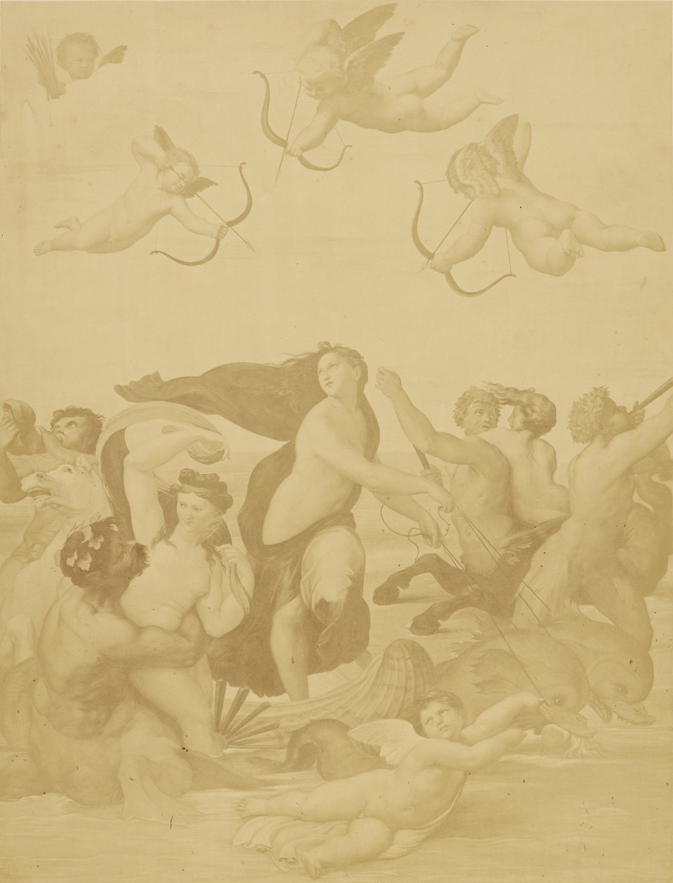 [Reprodukce Galatey od Raphaëla] od Charles Marville