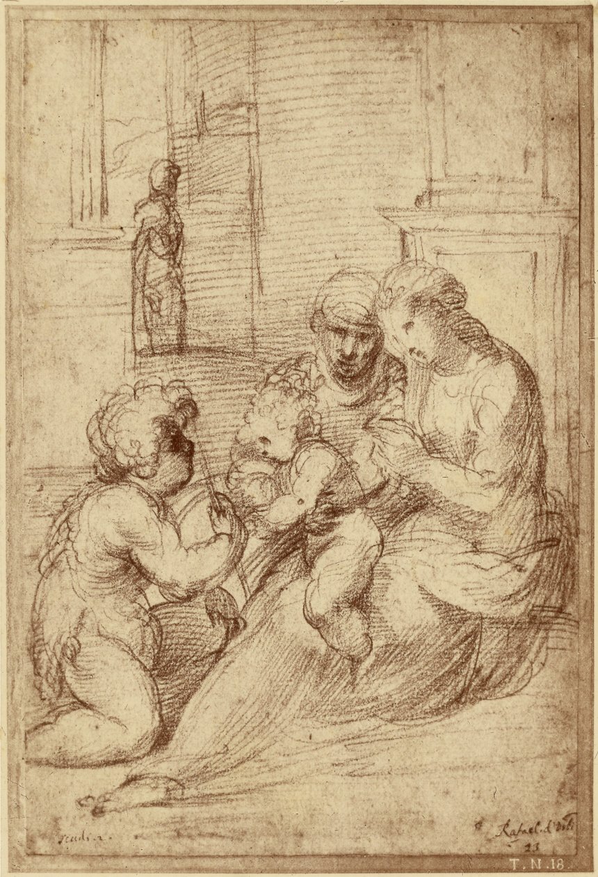 [Reprodukce Raphaëlovy kresby] od Charles Marville