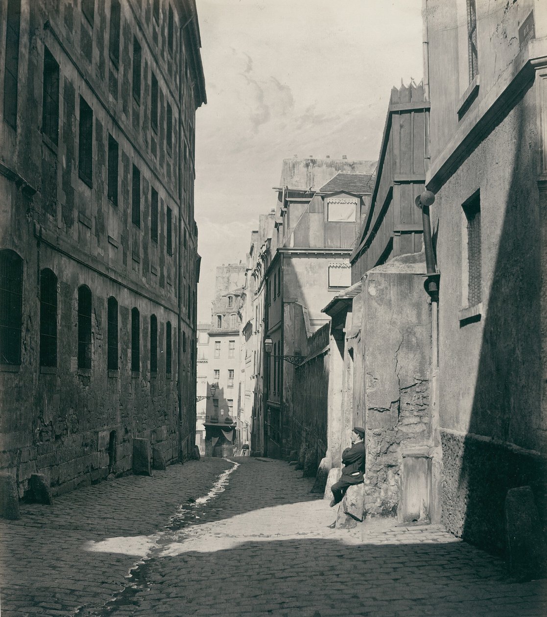 Rue Chartière impasse Chartière z rue de Reims, 186569. od Charles Marville