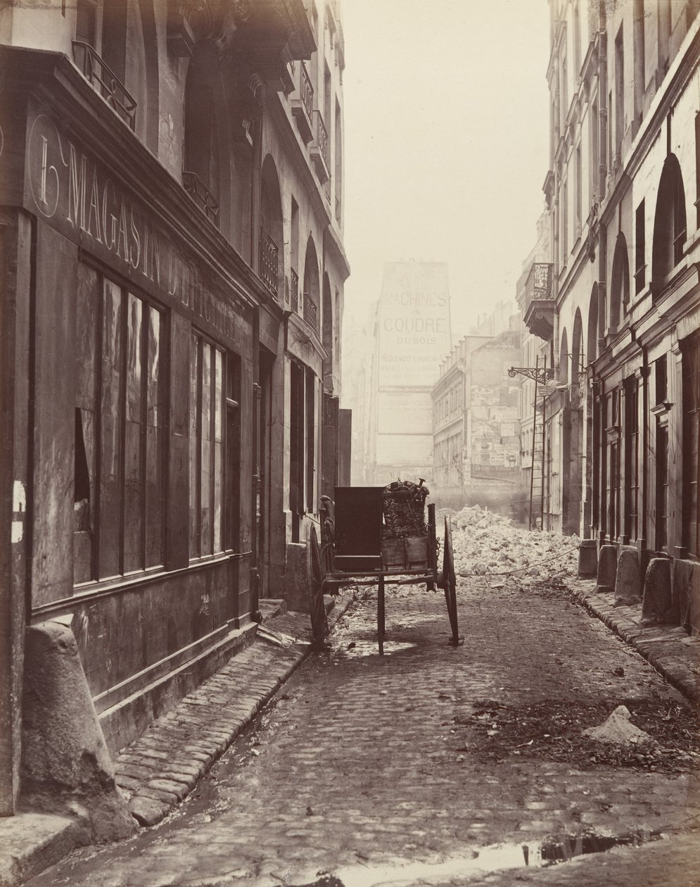 Rue Estienne, z Rue Boucher, 1862-65. od Charles Marville