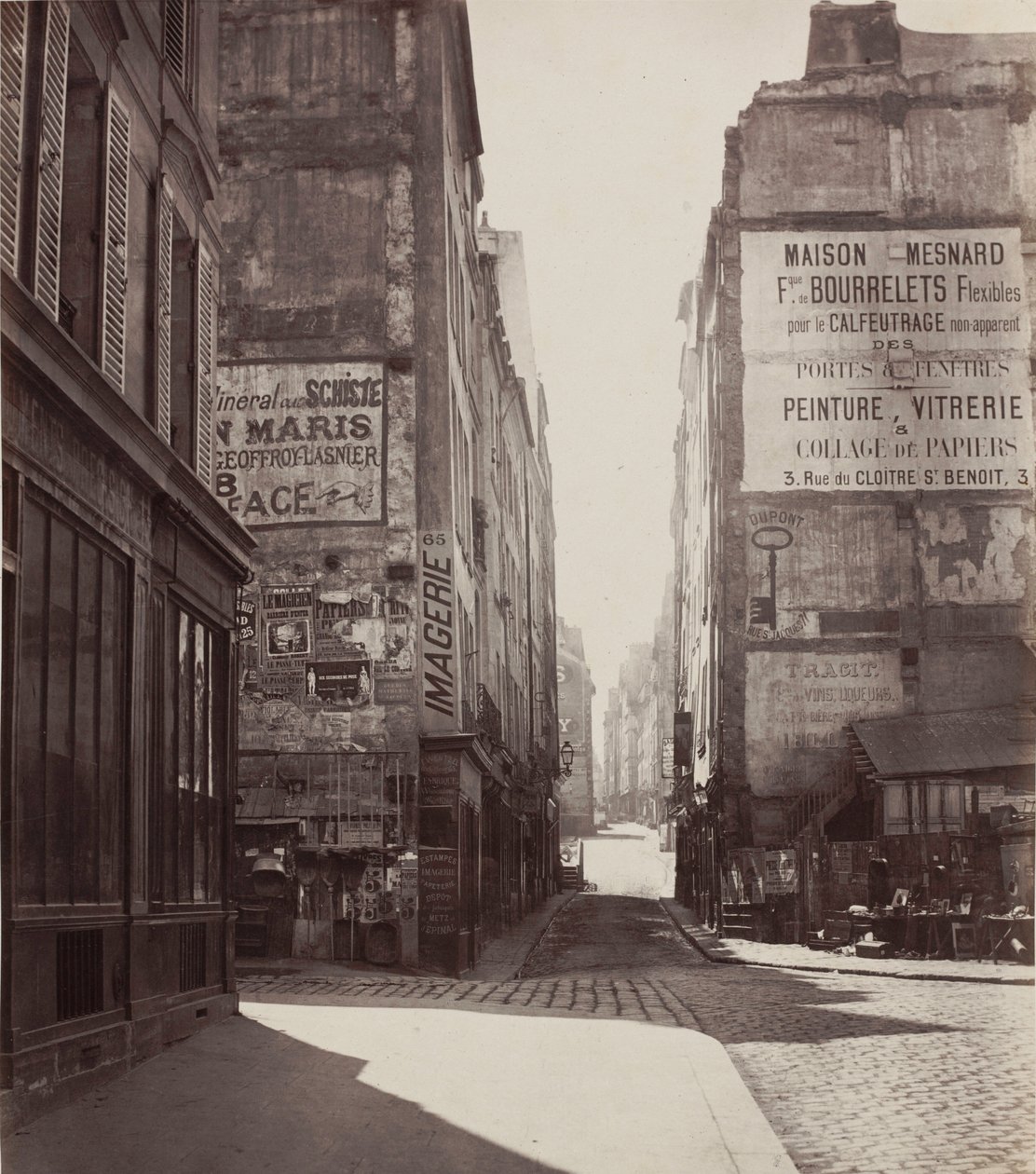 Rue Saint-Jacques,1864-před únorem 1867 (foto) od Charles Marville
