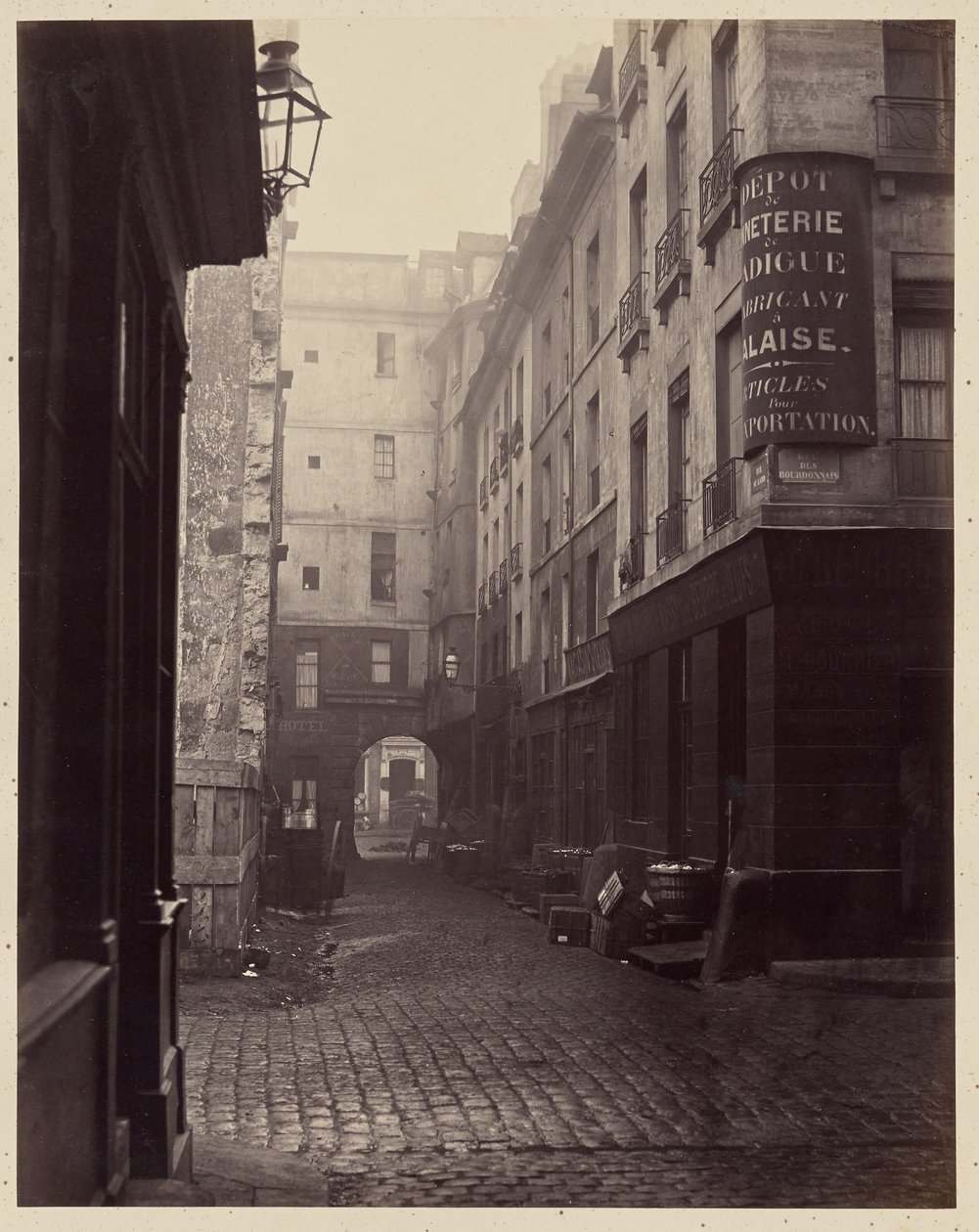 „Rue au Lard“, Paříž od Charles Marville