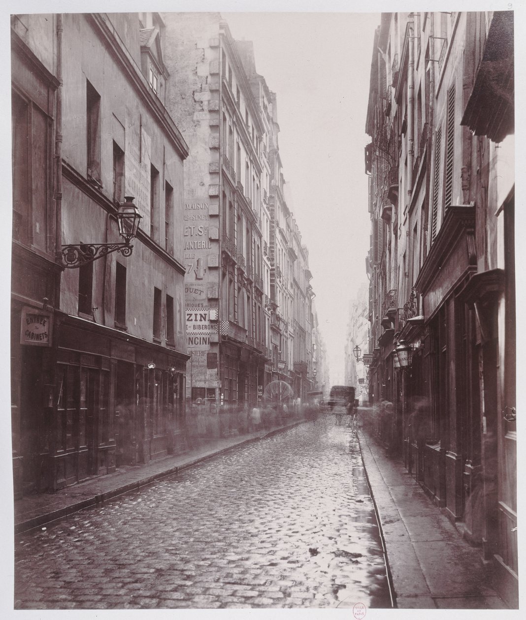 Rue de Gravilliers, z rue du Temple, Paříž, 1858-78 od Charles Marville