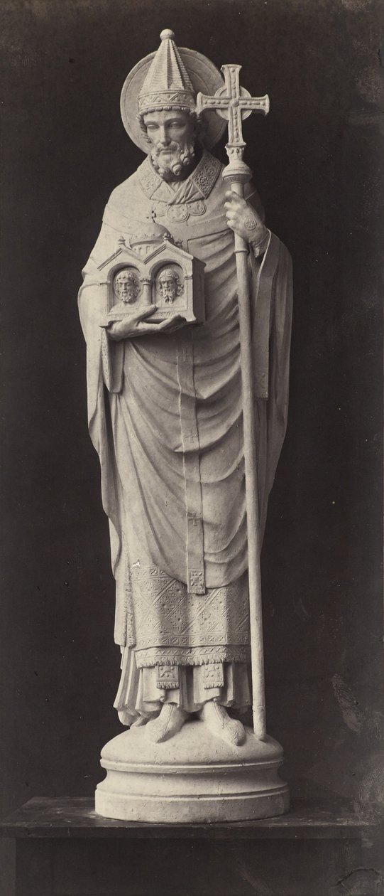 Socha z Louvru (stříbrný tisk alba) od Charles Marville