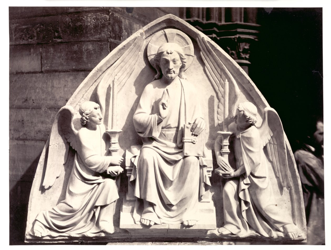 Tympanum, katedrála ve Štrasburku, c. 1863. od Charles Marville