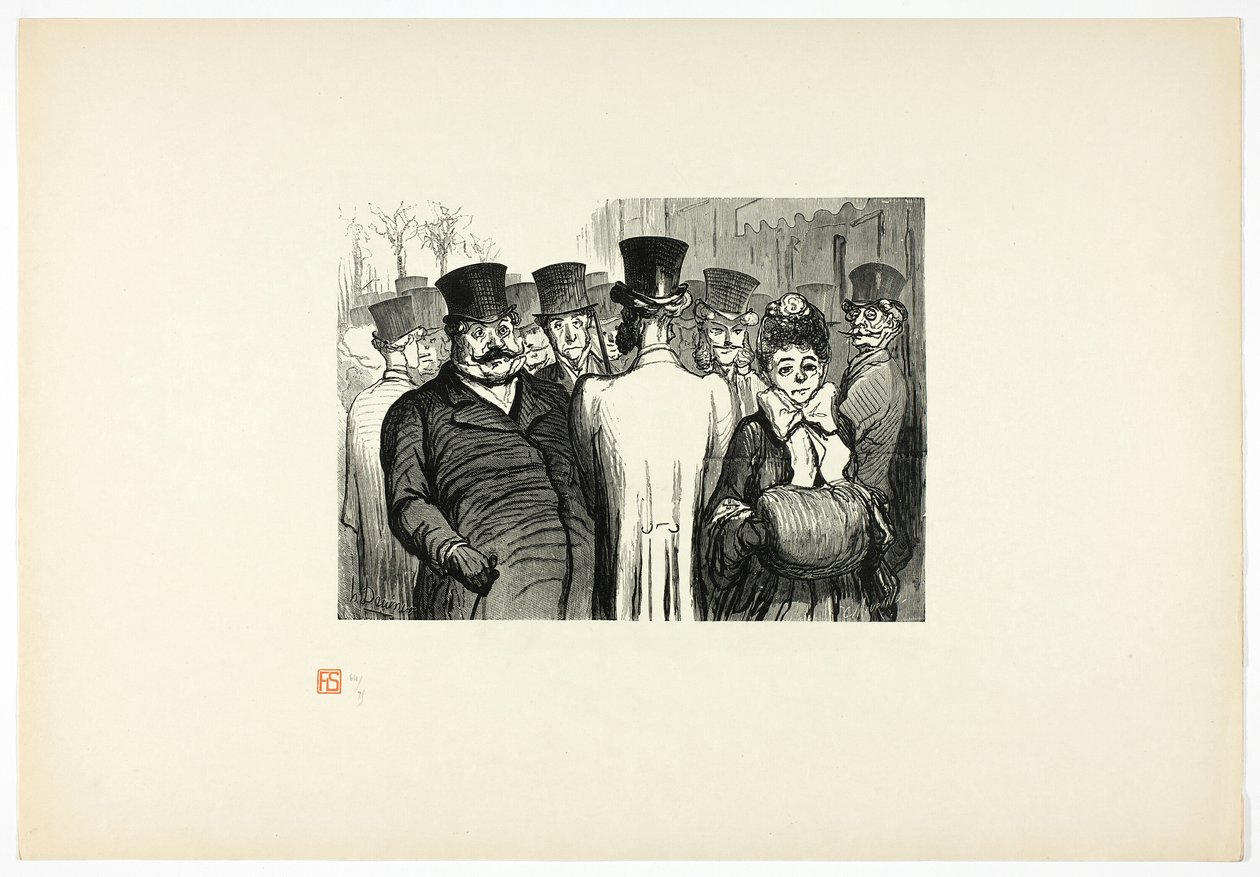 Boulevard des Italiens, od Unique Edition of Thirty-Six Woods od Charles Maurand
