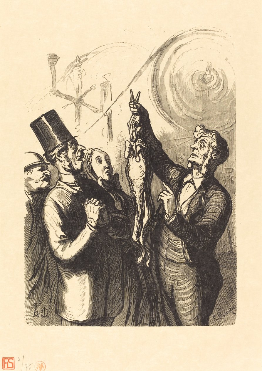 World Expo: The Felt Hat Maker od Charles Maurand after Honoré Daumier