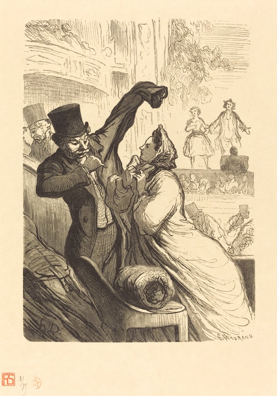 Závěrečný verš od Charles Maurand after Honoré Daumier