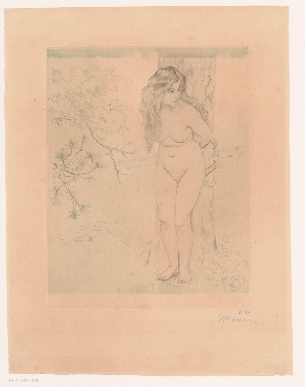 Eva opřená o strom od Charles Maurin (signed by artist)