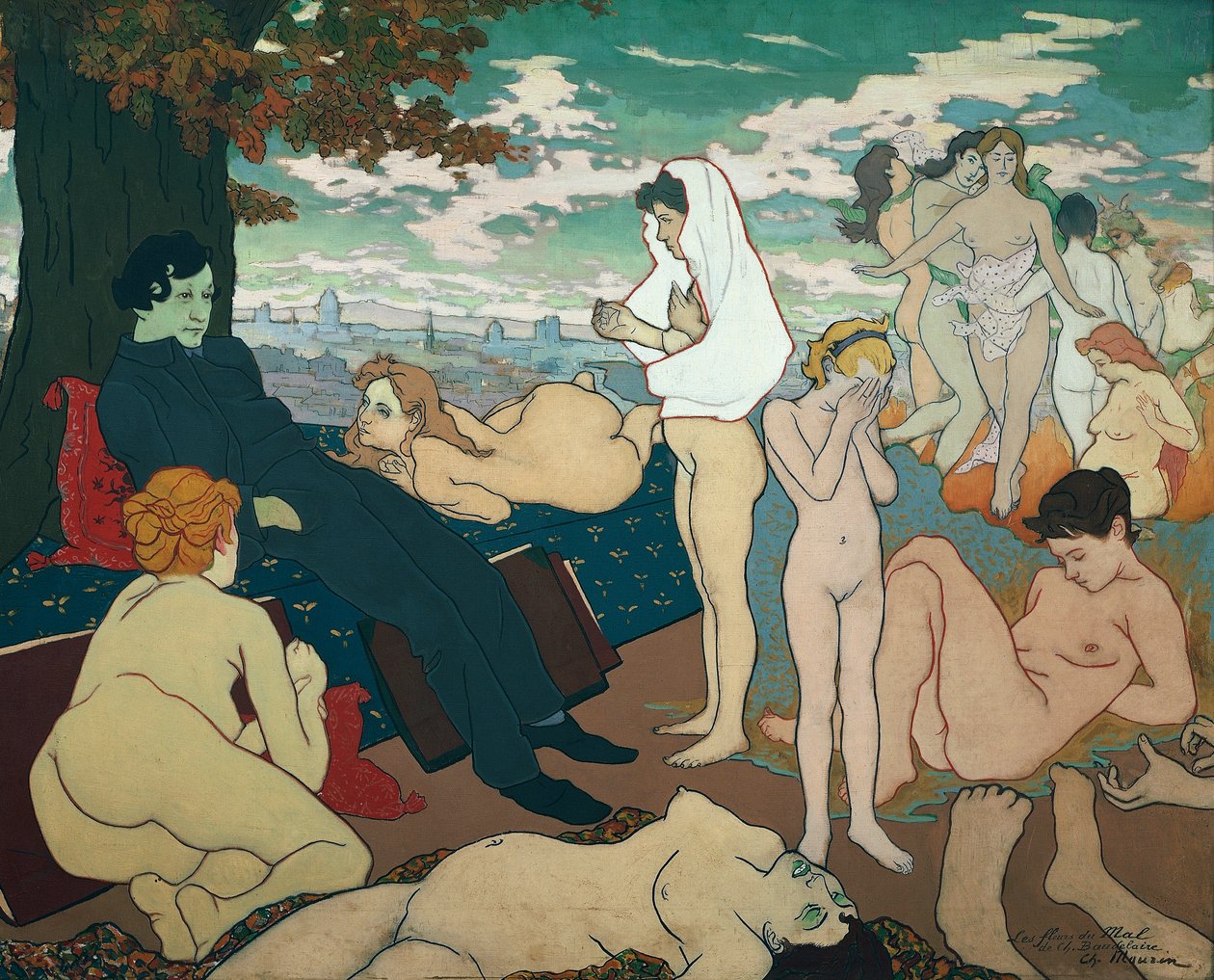 Květiny zla od Charlese Baudelaira od Charles Maurin