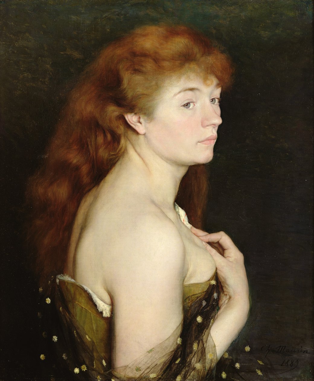 Portrét mladé rusovlasé ženy, 1889 od Charles Maurin