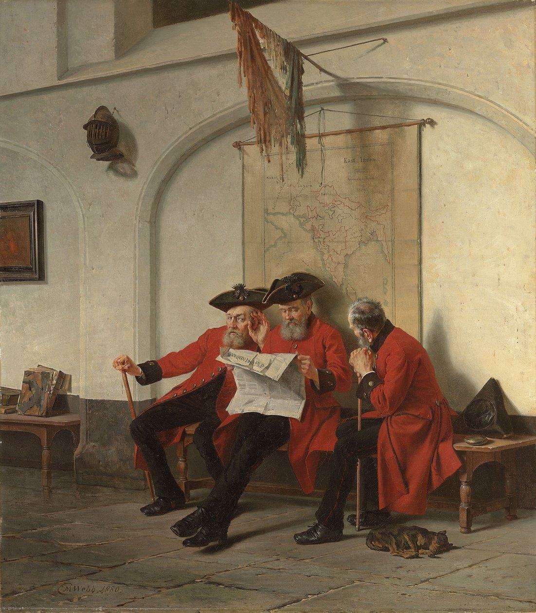 Zprávy z fronty, 1880 od Charles Meer Webb