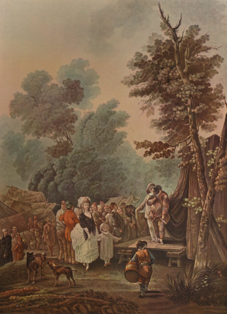 Vesnická pouť, Vesnická pouť, 1785, 1913 od Charles Melchior Descourtis