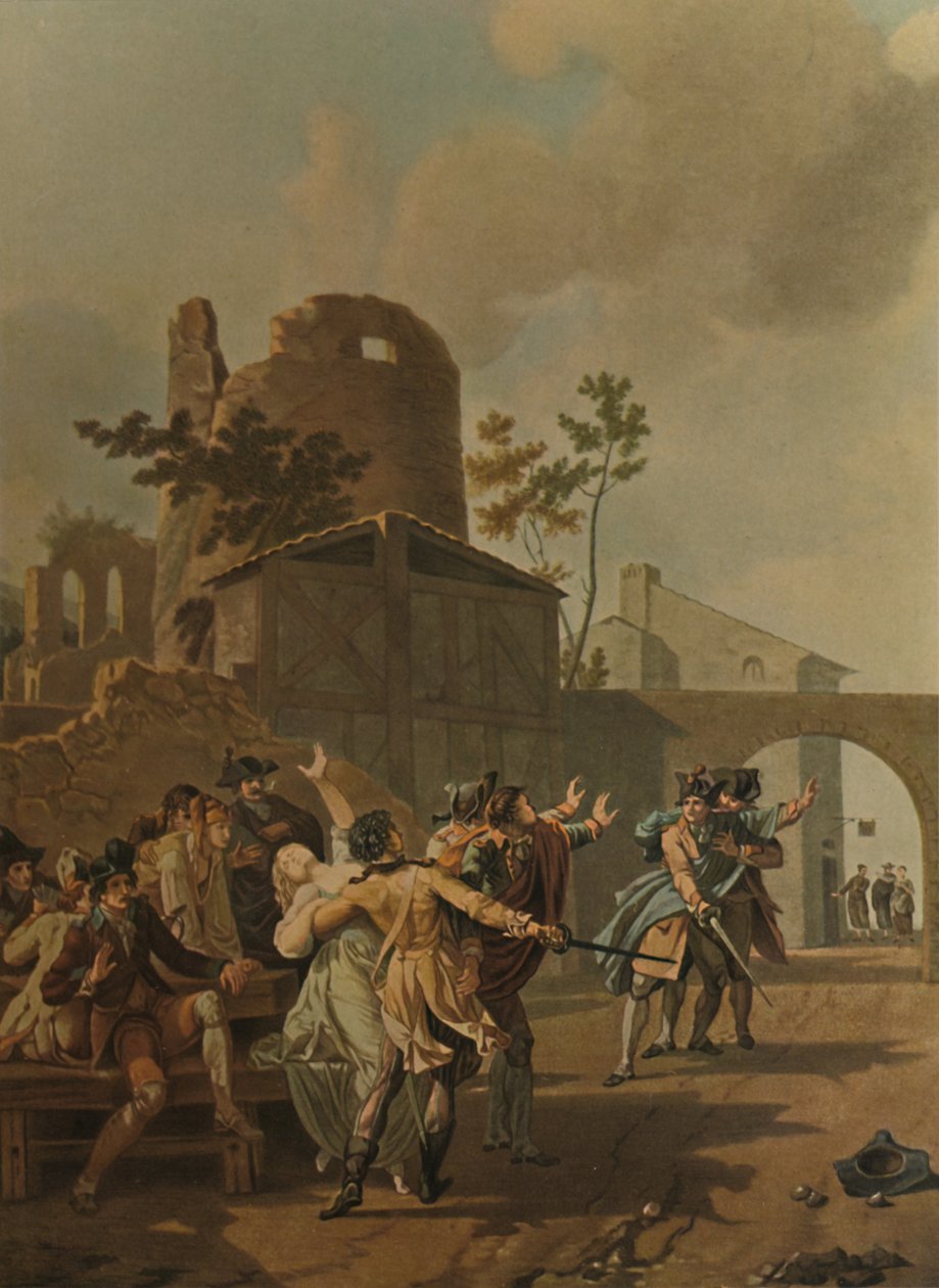 La Rixe, The Brawl, c1780, 1913 od Charles Melchior Descourtis