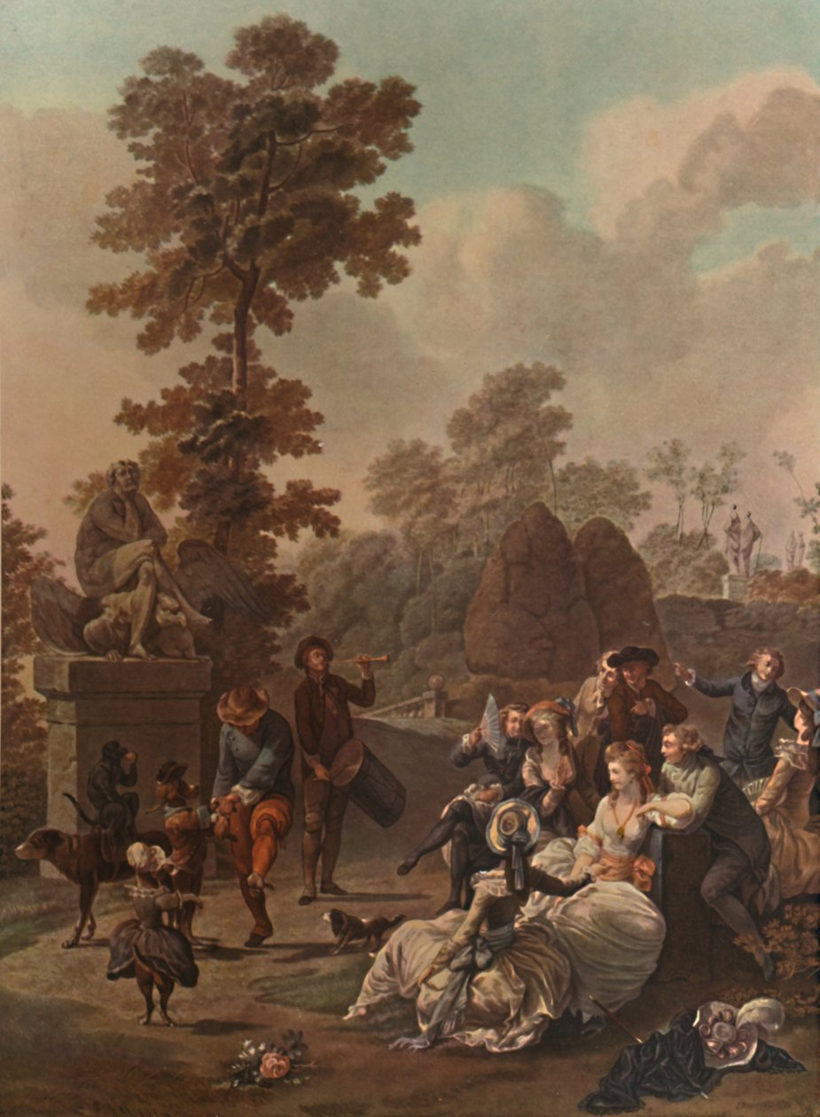Tamburína, Tamburína, c1780, 1913 od Charles Melchior Descourtis