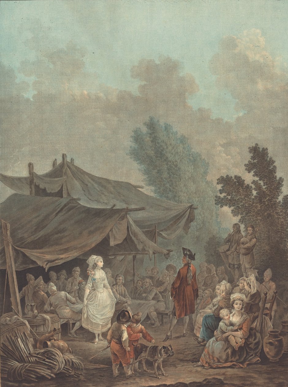 Svatba Noce de Village Village, 1785. od Charles Melchior Descourtis