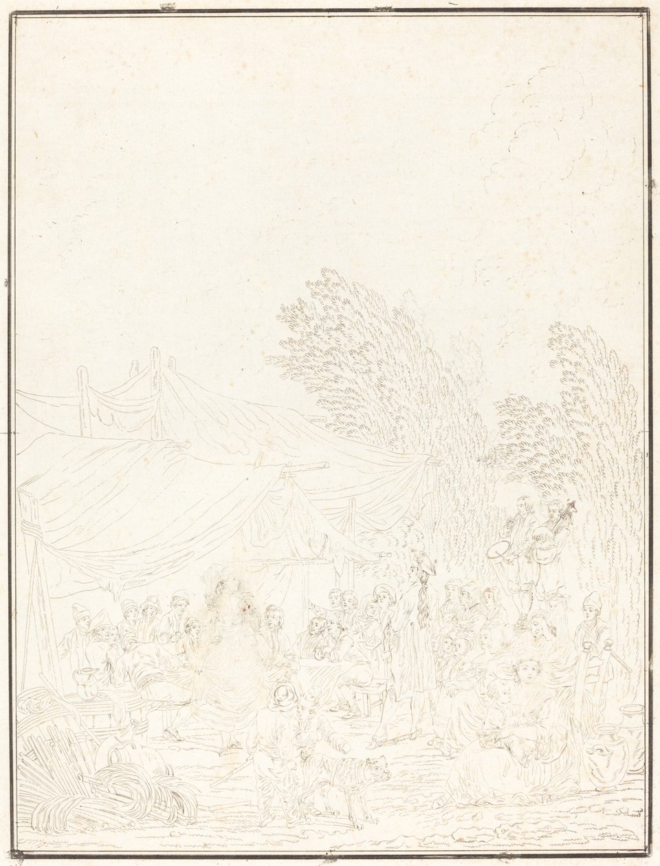 Svatba Noce de Village Village, 1785. od Charles Melchior Descourtis