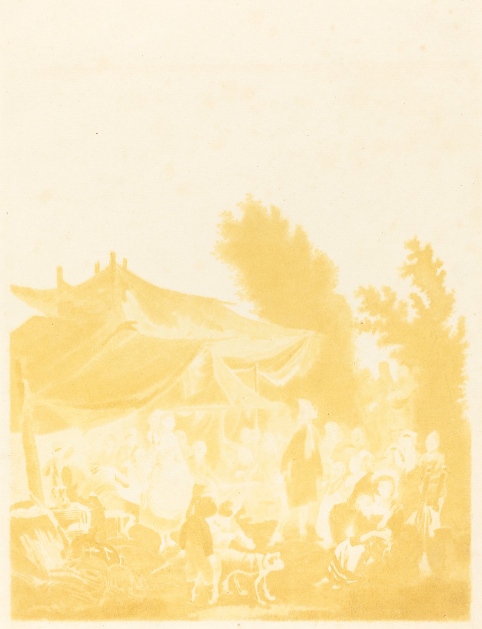 Noce de Village (vesnická svatba) od Charles Melchior Descourtis after Nicolas Antoine Taunay