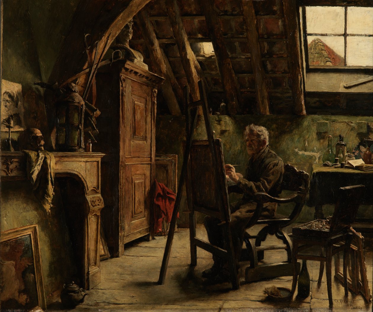 Dílna malíře od Charles Mertens