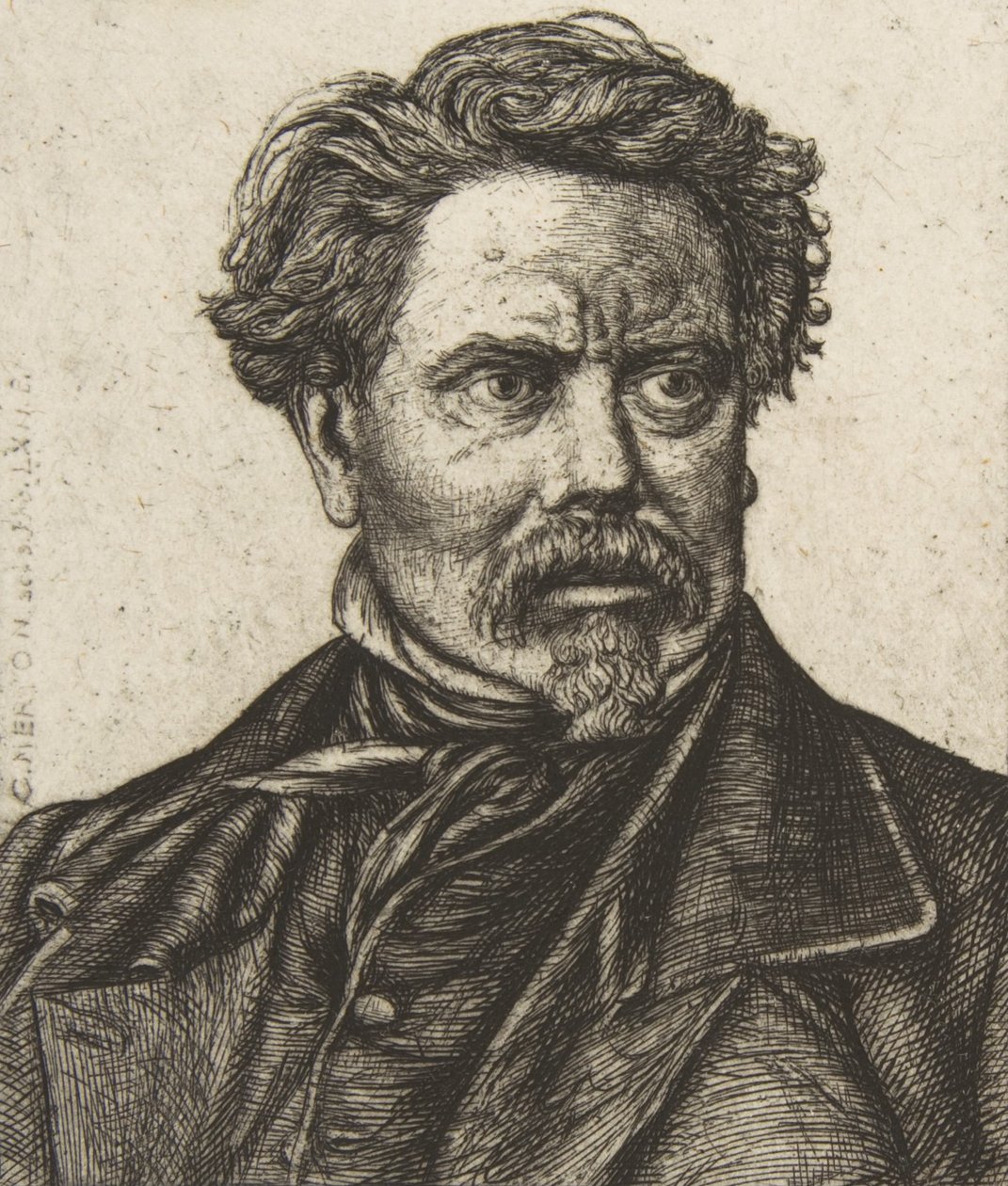 Benjamin Fillon, po fotografii, 1862. od Charles Meryon
