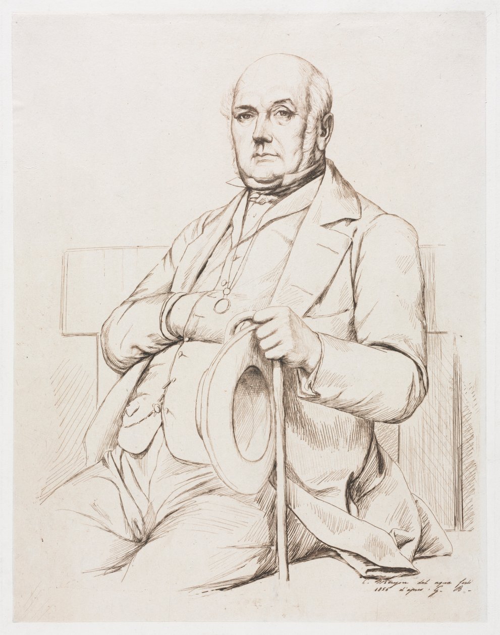 Casimir le Conte, po Boulanger, 1856. od Charles Meryon