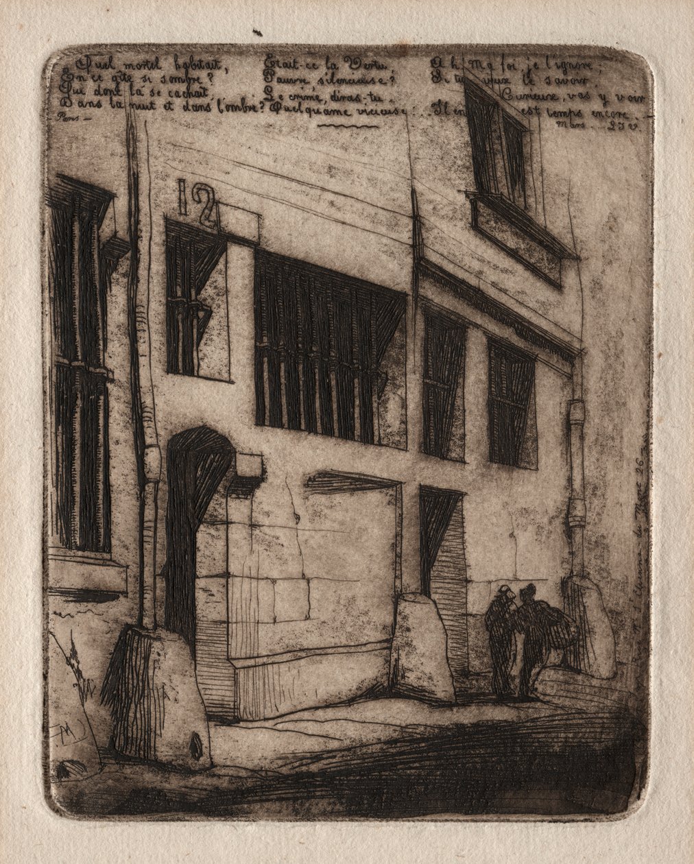 Etchings of Paris: The Street of the Bad Boys od Charles Meryon