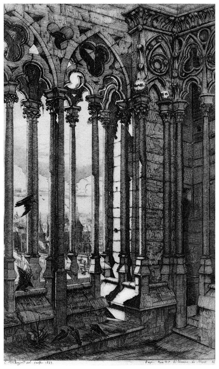 Galerie Notre-Dame, c1841-1868 1924 od Charles Meryon
