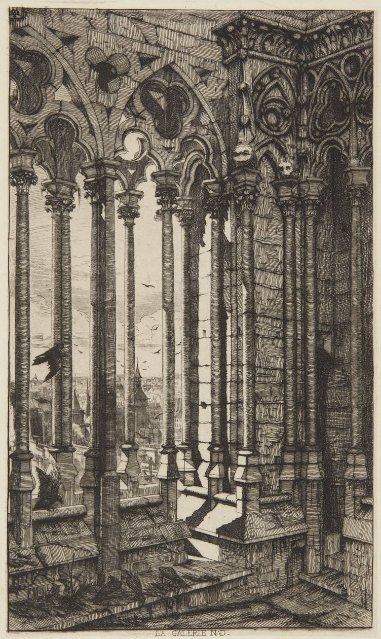 Galerie, Notre-Dame od Charles Meryon