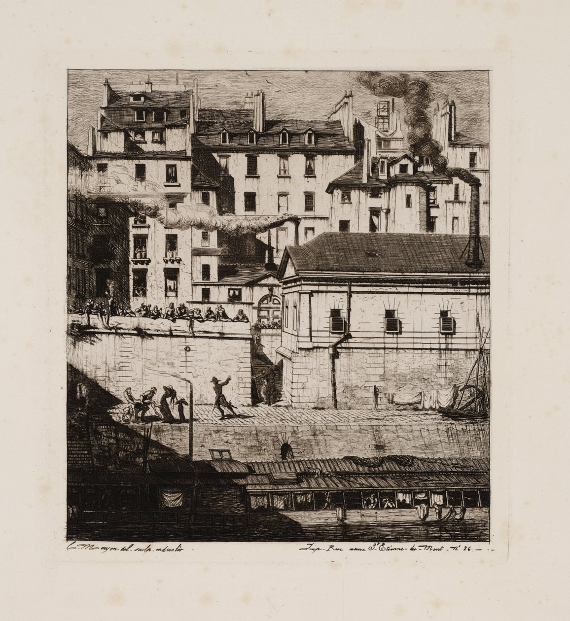 Márnice, Paříž od Charles Meryon