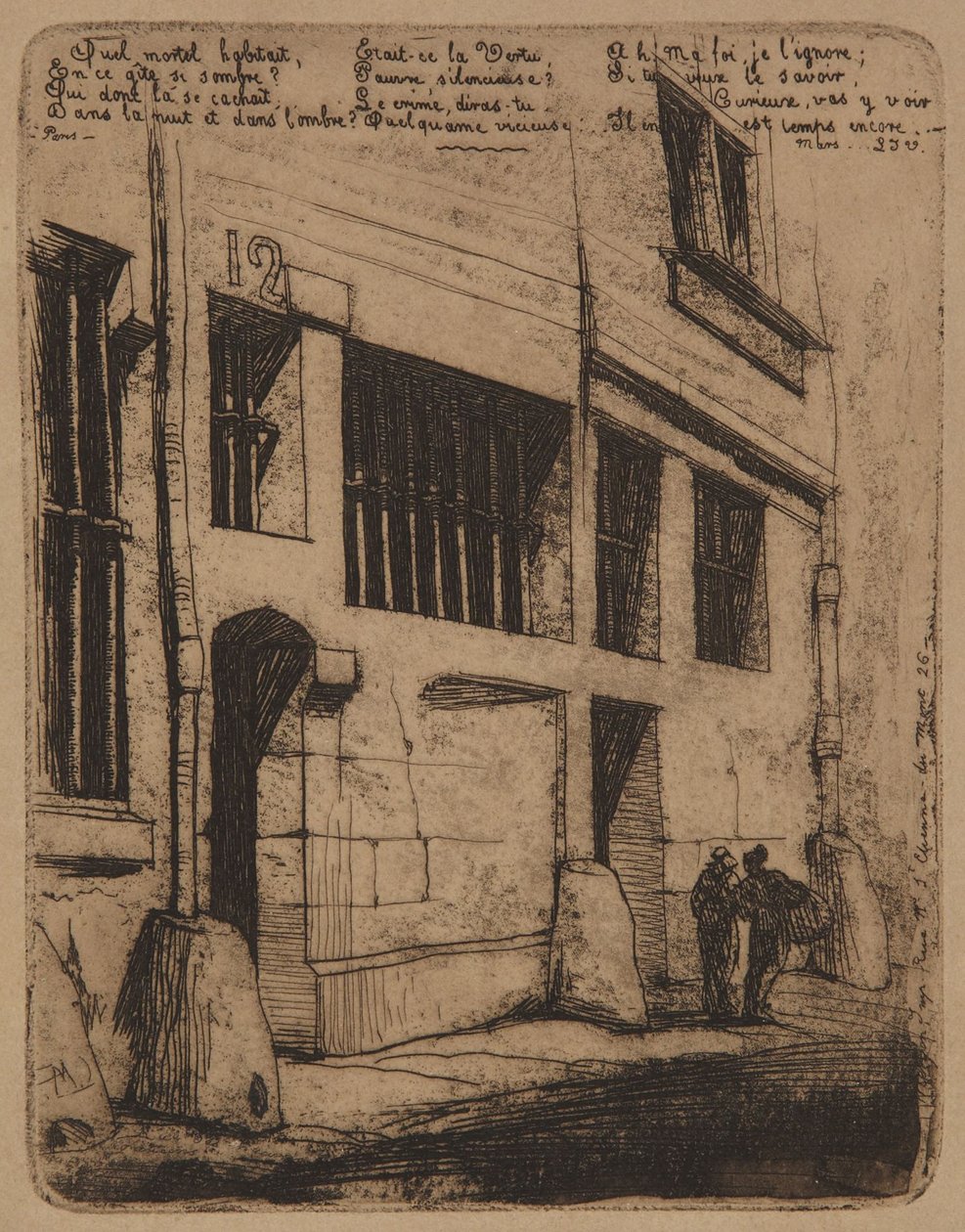 Ulice zlobivých chlapců  –  1854 od Charles Meryon