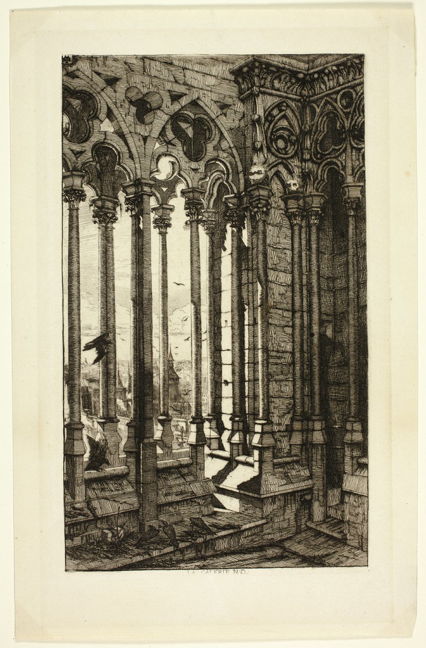 Galerie Notre Dame od Charles Meryon