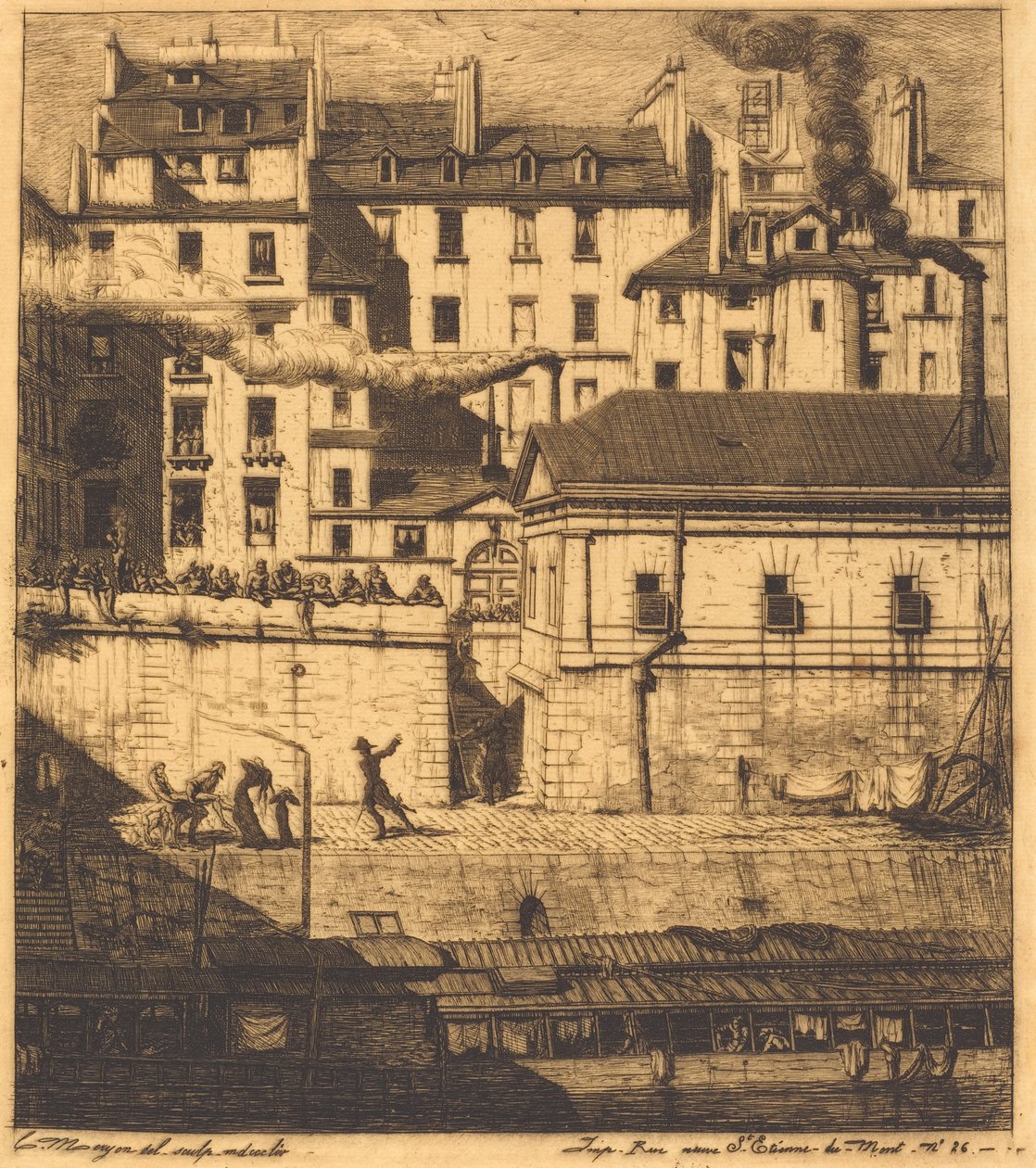 La Morgue, Paříž (Márnice) od Charles Meryon