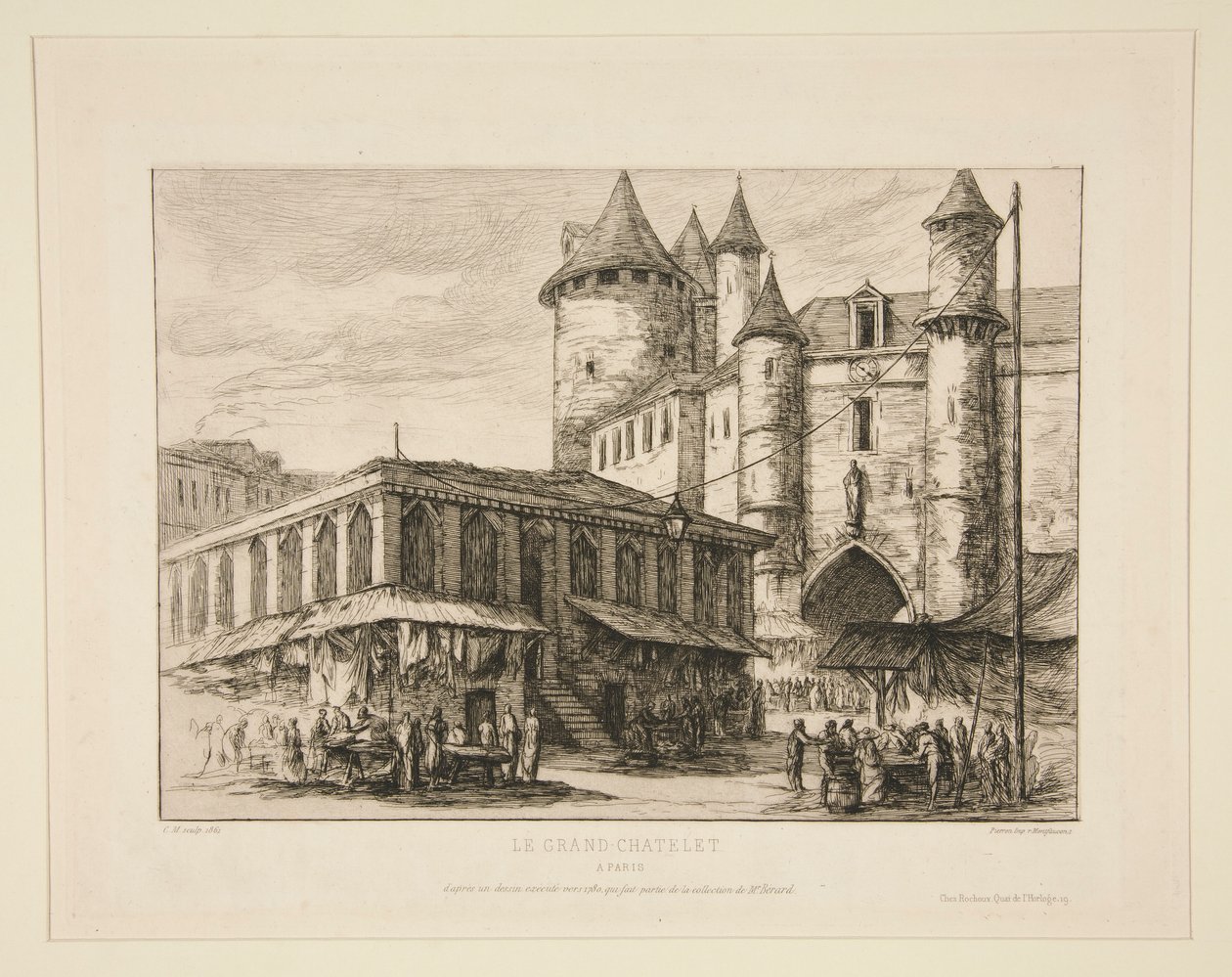 The Grand Chatelet [asi 1780 d od Charles Meryon