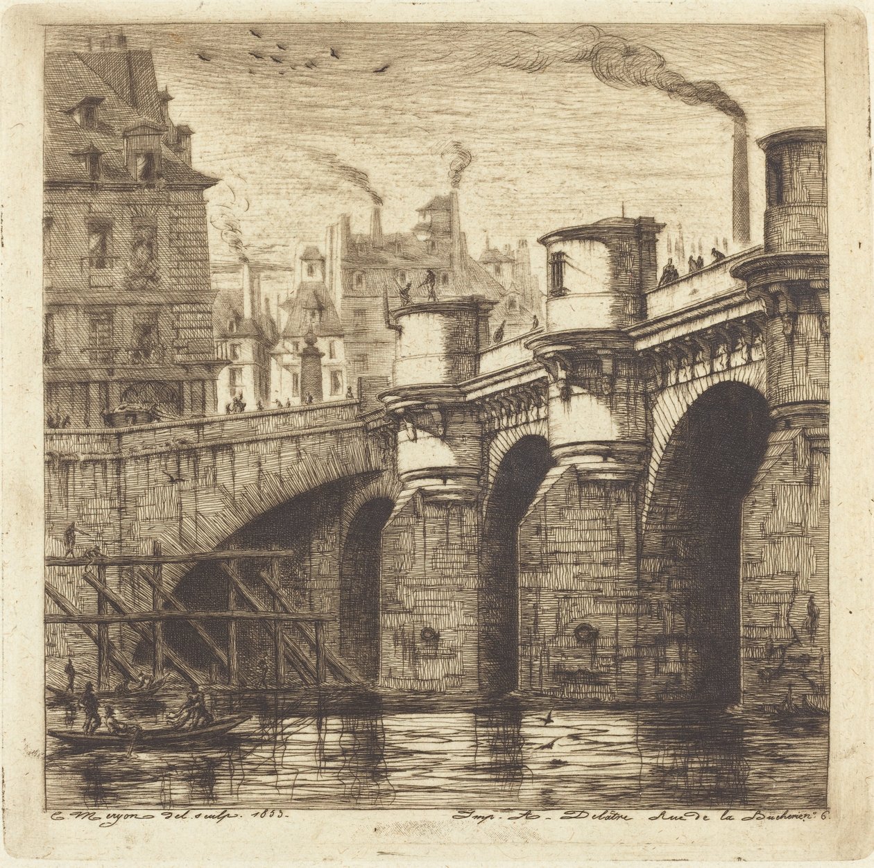 Pont Neuf, Paříž od Charles Meryon