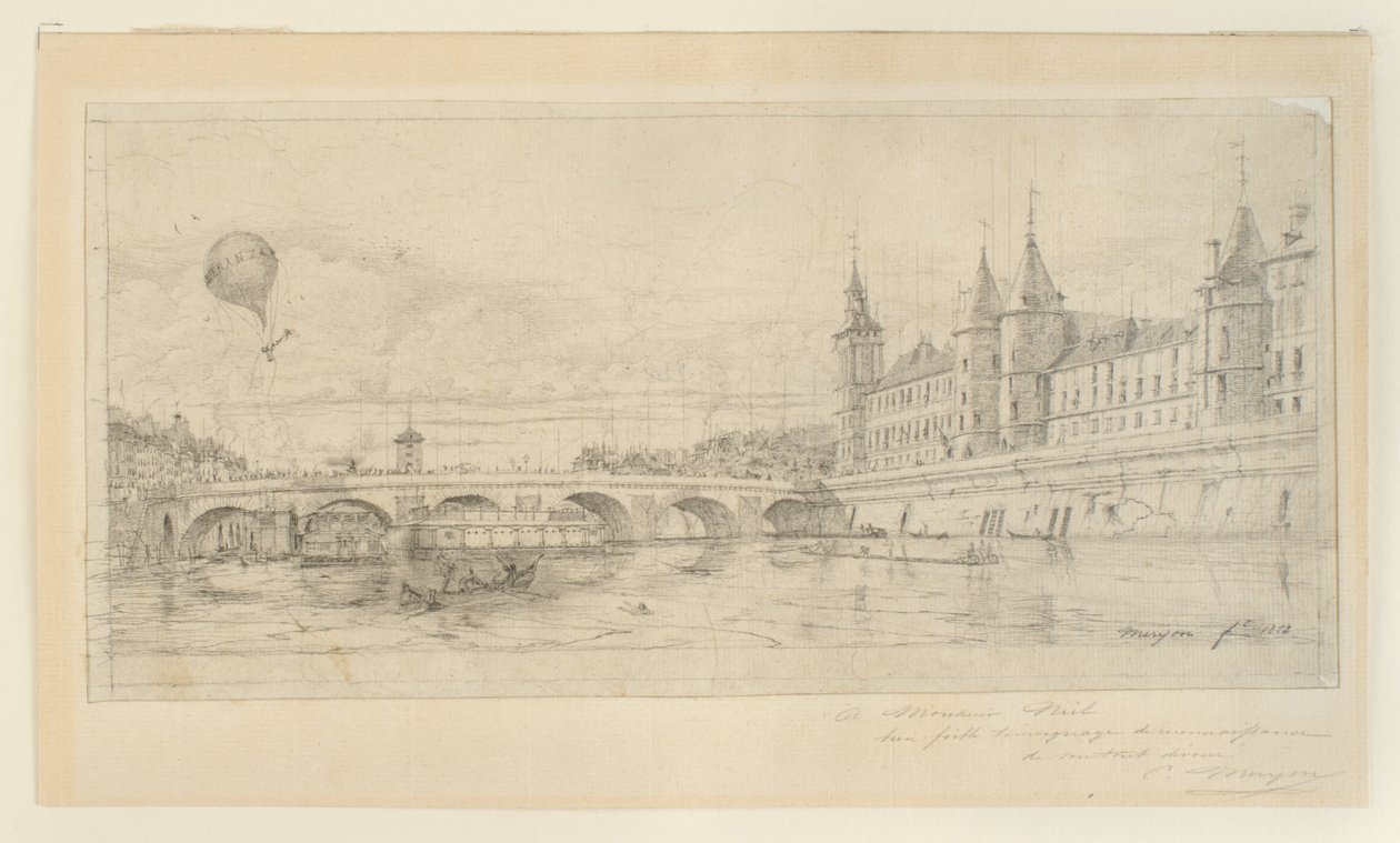 Pont au Change, Paříž od Charles Meryon