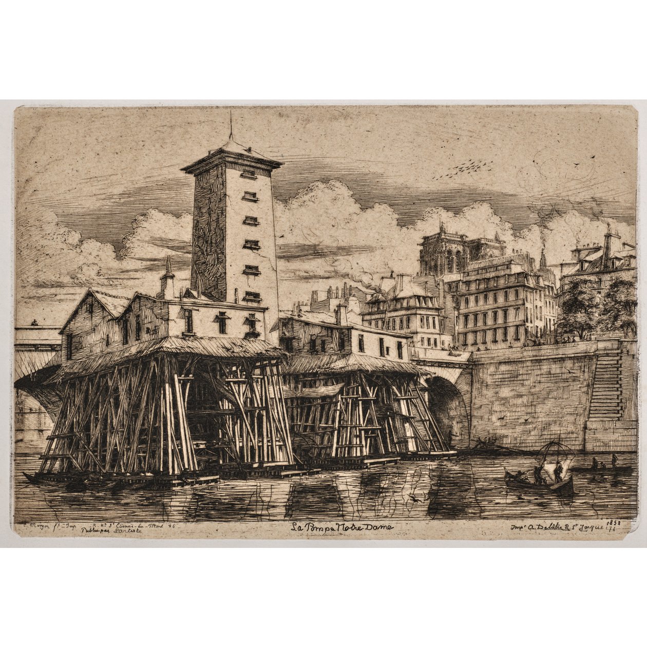 Pumpa Notre-Dame (Pumpa Notre-Dame) od Charles Meryon