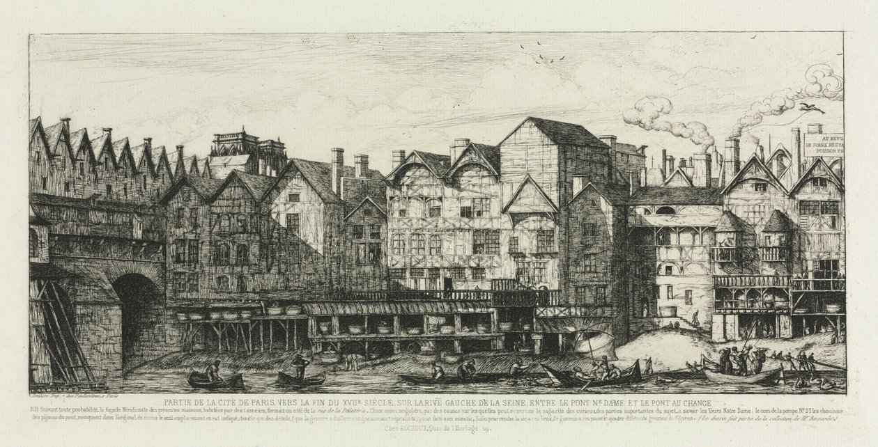 Část města Paříže na konci sedmnáctého století, 1861. od Charles Meryon