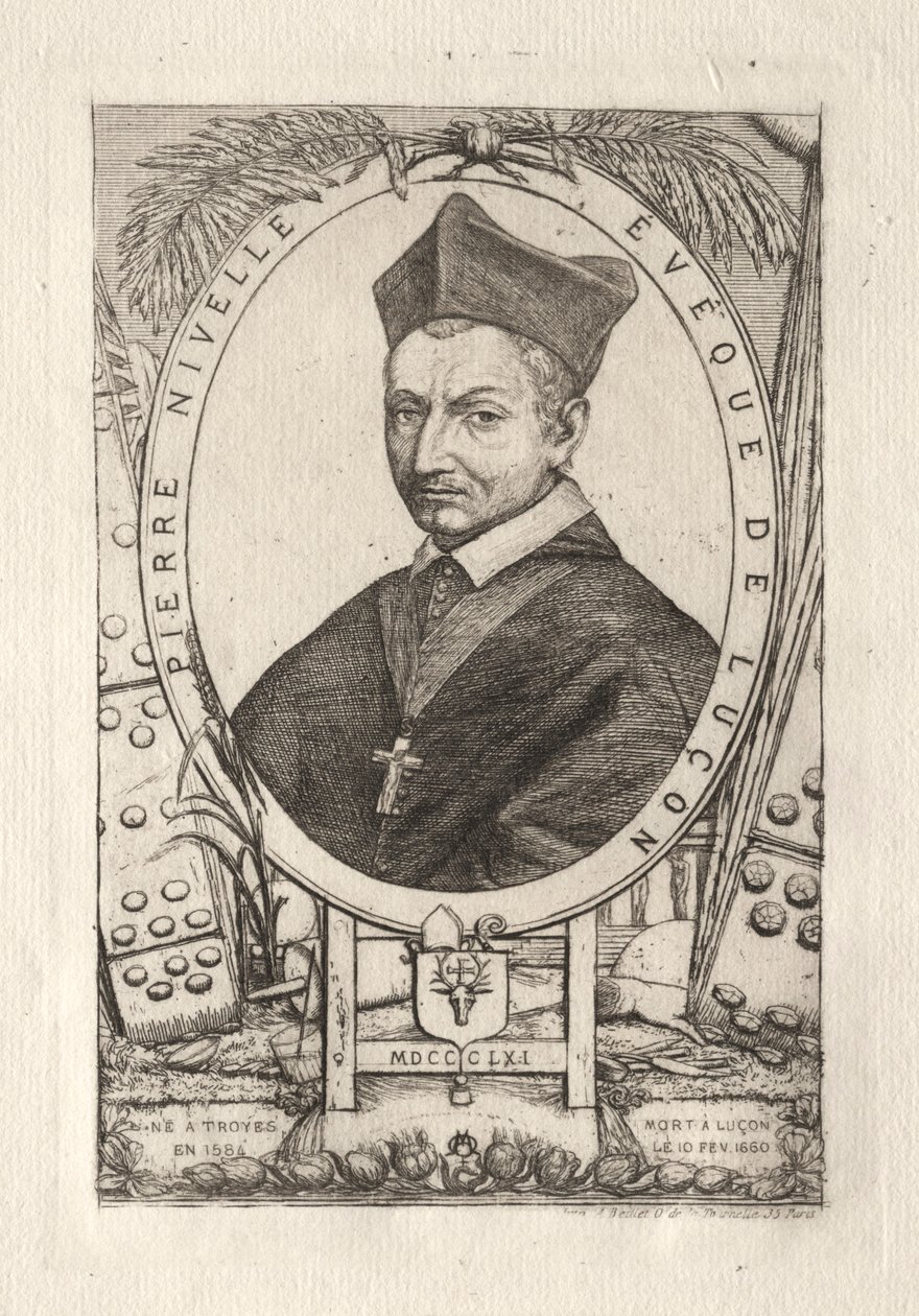 Pierre Nivelle, biskup z Luzonu, 1861. od Charles Meryon