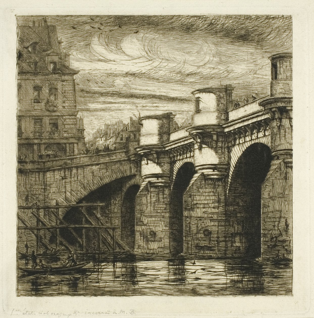 Pont Neuf, Paříž od Charles Meryon